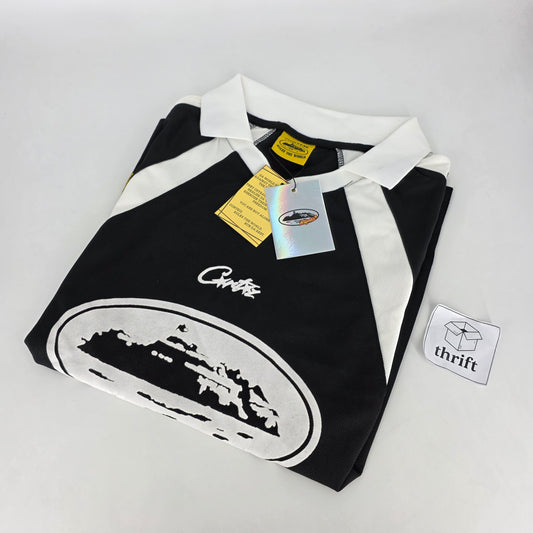 Corteiz Retro Football Jersey - Black (M)