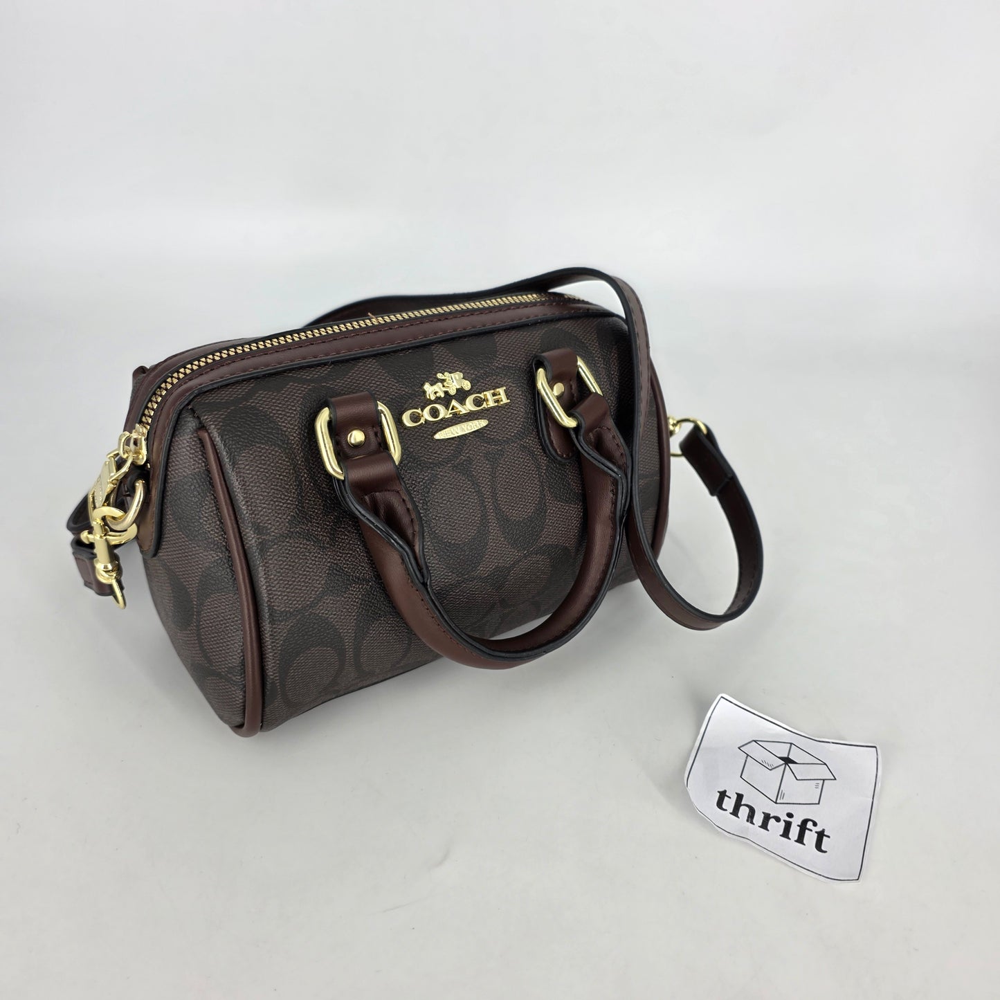 Coach Mini Rowan Satchel - Brown