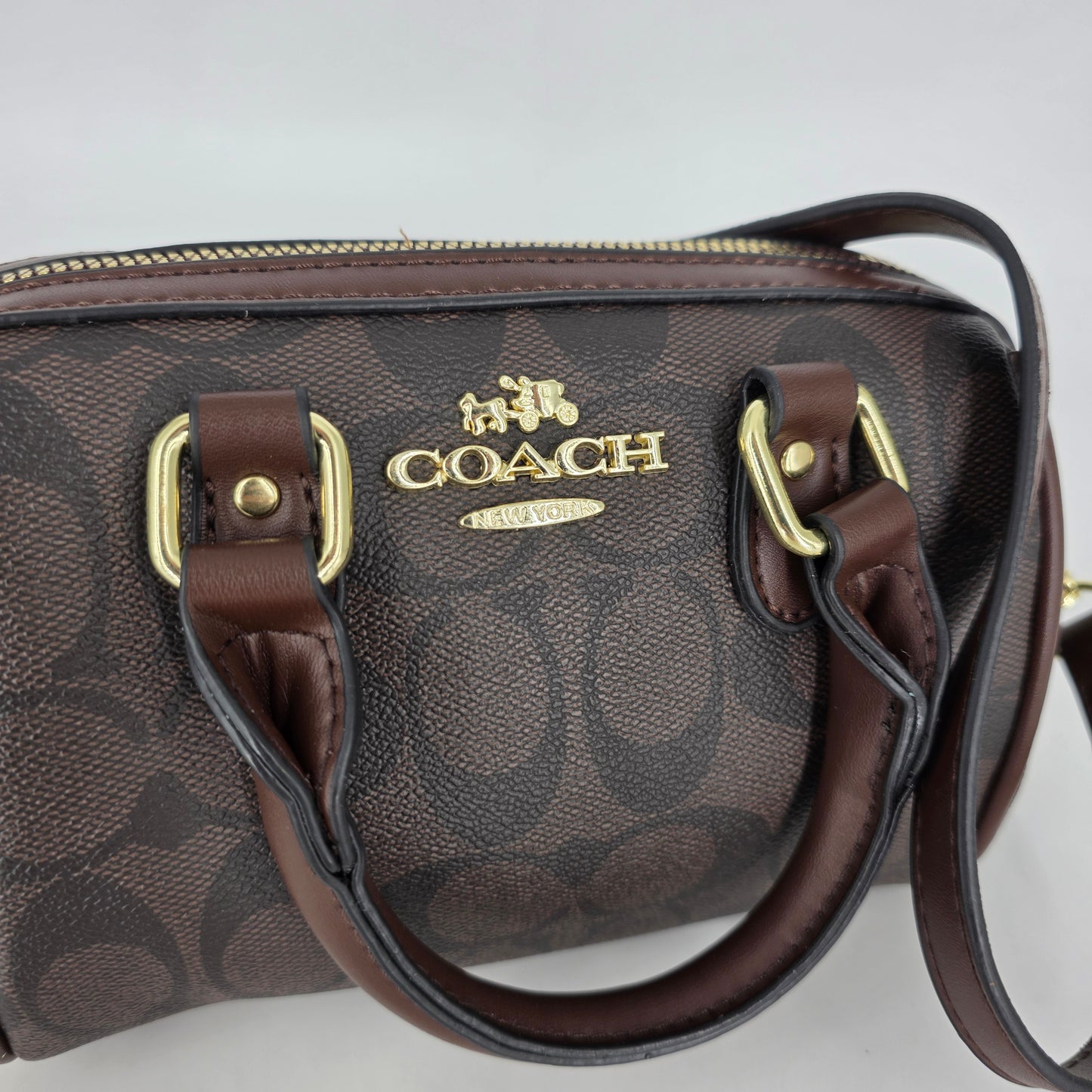 Coach Mini Rowan Satchel - Brown