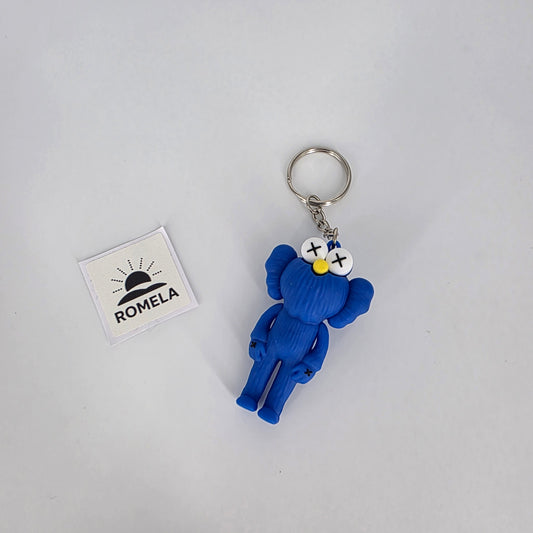 Romela Keychain KAWS Sesame Street Blue – Silicone