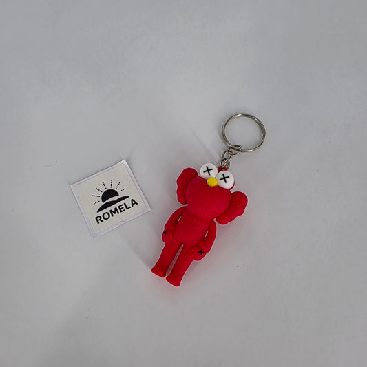 Romela Keychain KAWS Sesame Street Red – Silicone