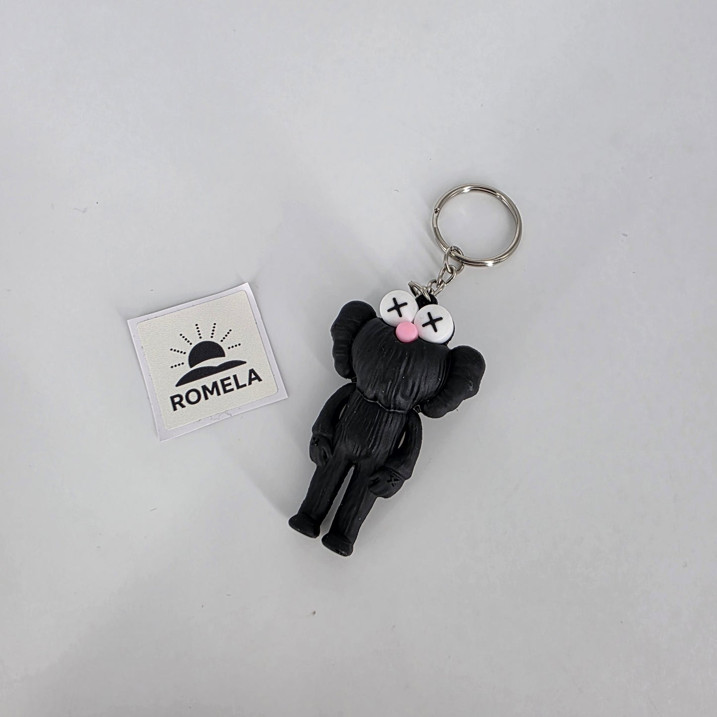 Romela Keychain KAWS Sesame Street Black – Silicone
