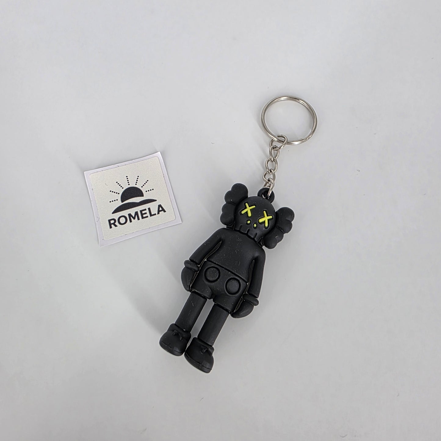 Romela Keychain KAWS Companion Black – Silicone