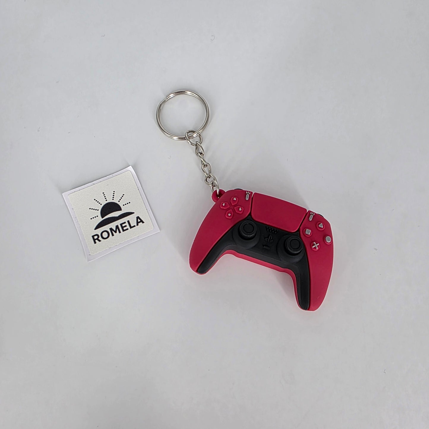 Romela Keychain PS5 Controller Red – Silicone