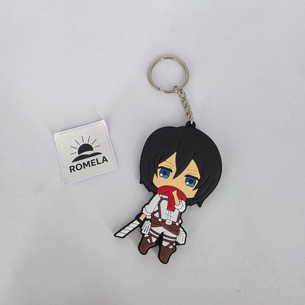 Romela Keychain Attack on Titan Mikasa – Silicone