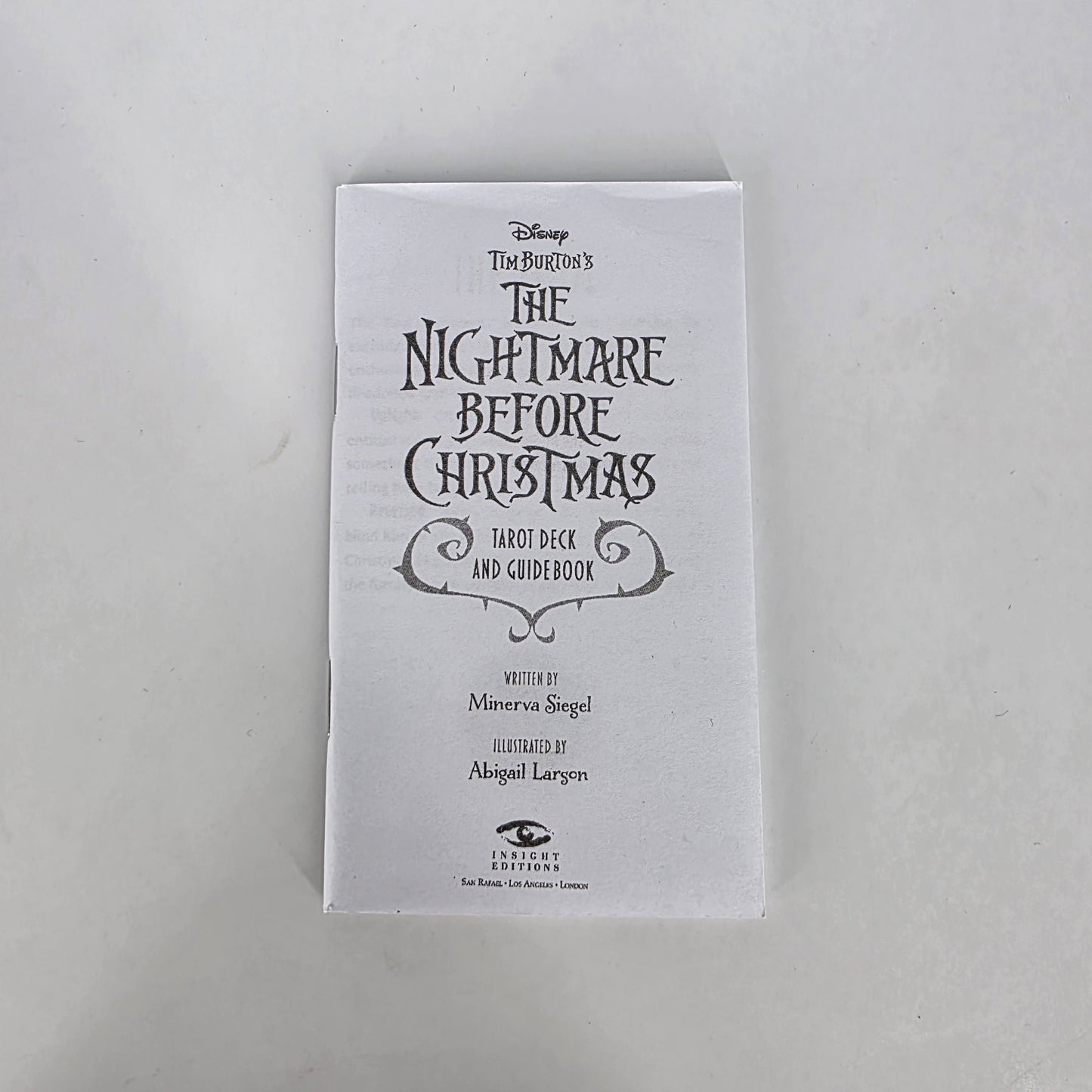 Tim Burton’s The Nightmare Before Christmas Tarot Deck & Guidebook (Large Deck – 9cm x 14.5cm)