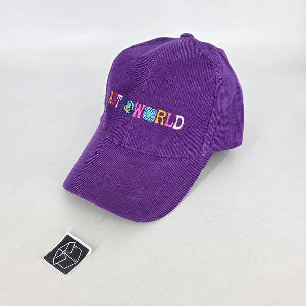 Astroworld Embroidered Corduroy Cap - Purple