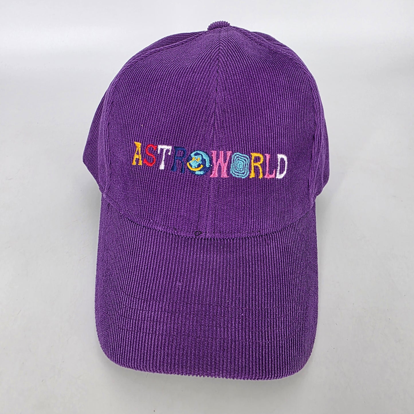 Astroworld Embroidered Corduroy Cap - Purple