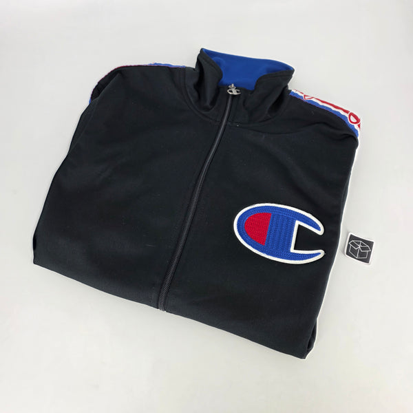 Champion Tracksuit Top - Black & Blue (S)