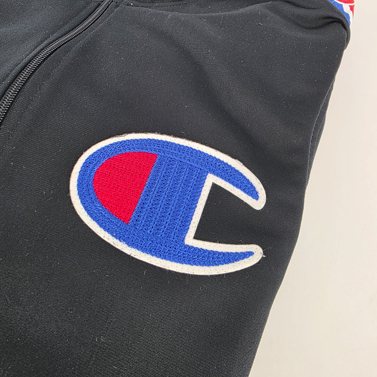 Champion Tracksuit Top - Black & Blue (S)