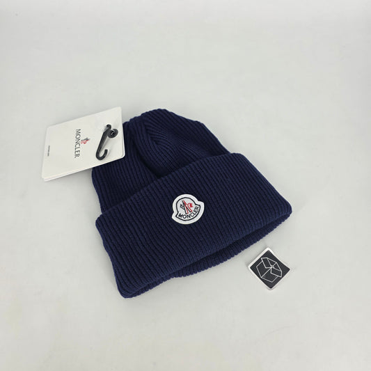 Moncler Knit Beanie - Navy