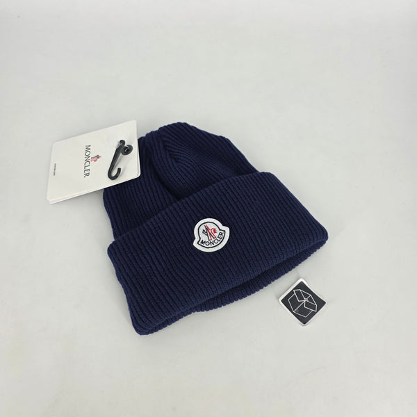 Moncler Knit Beanie - Navy