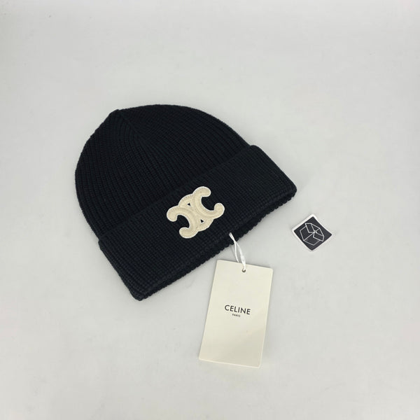 Celine Knitted Beanie - Black