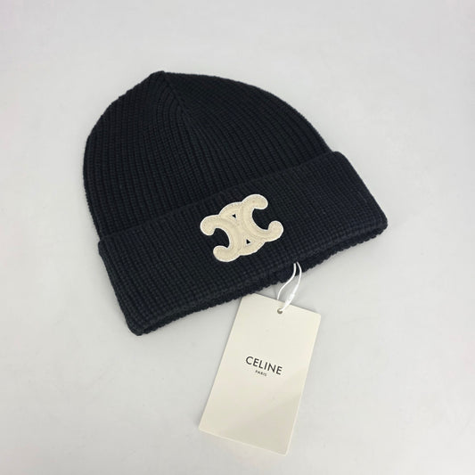 Celine Knitted Beanie - Black