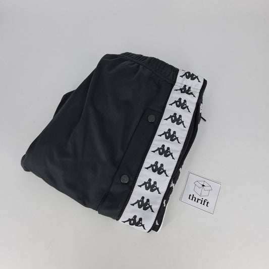 Kappa Tear-Away Track Pants - Black (M)