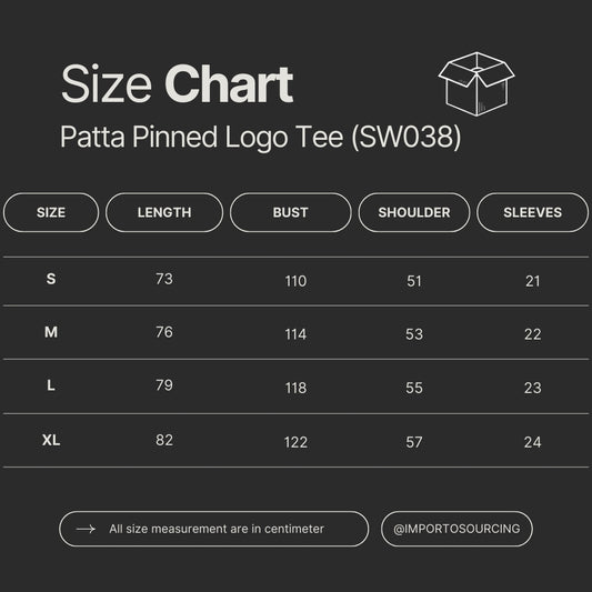 Patta Pinned Logo Tee (SW038)