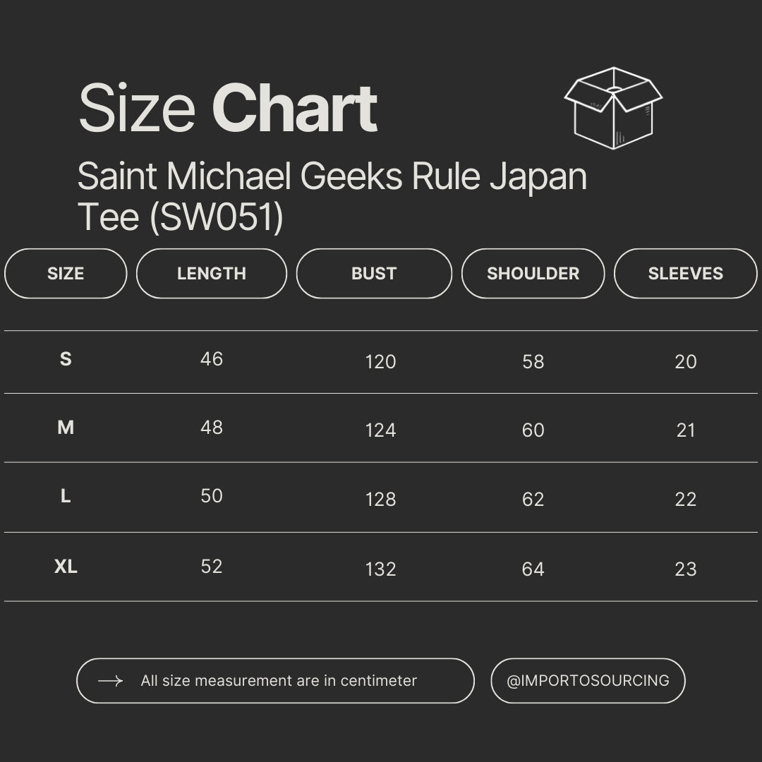 Saint Michael Geeks Rule Japan Tee (SW051)