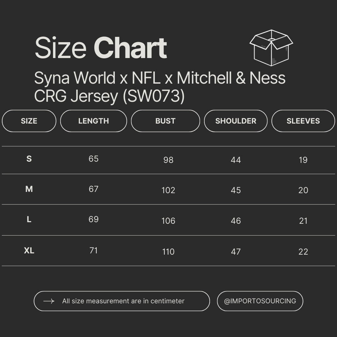 Syna World x NFL x Mitchell & Ness CRG Jersey (SW073)